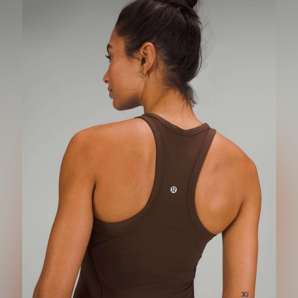 Lululemon Align Waist-Length Racerback Tank Top. Size 6. Color Java Brown. - Picture 6 of 9